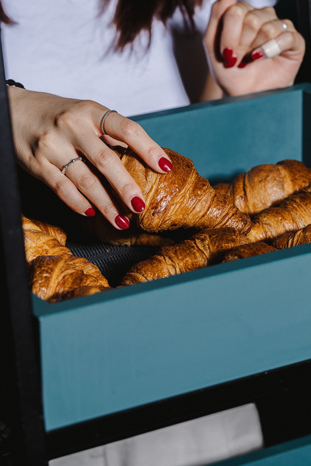 Fresh croissants at A-STAY breakfast